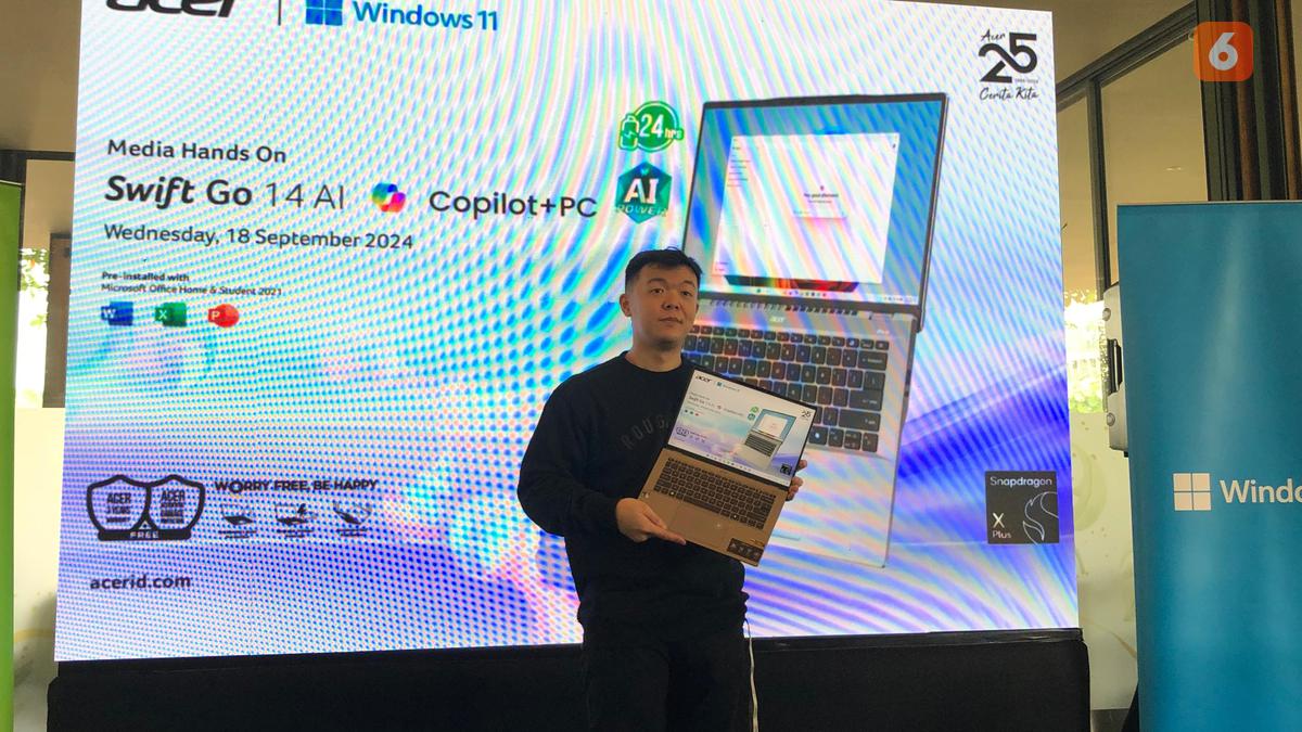 Acer Swift Go 14 AI Glides, Laptop AI yang Menargetkan Pengguna Muda