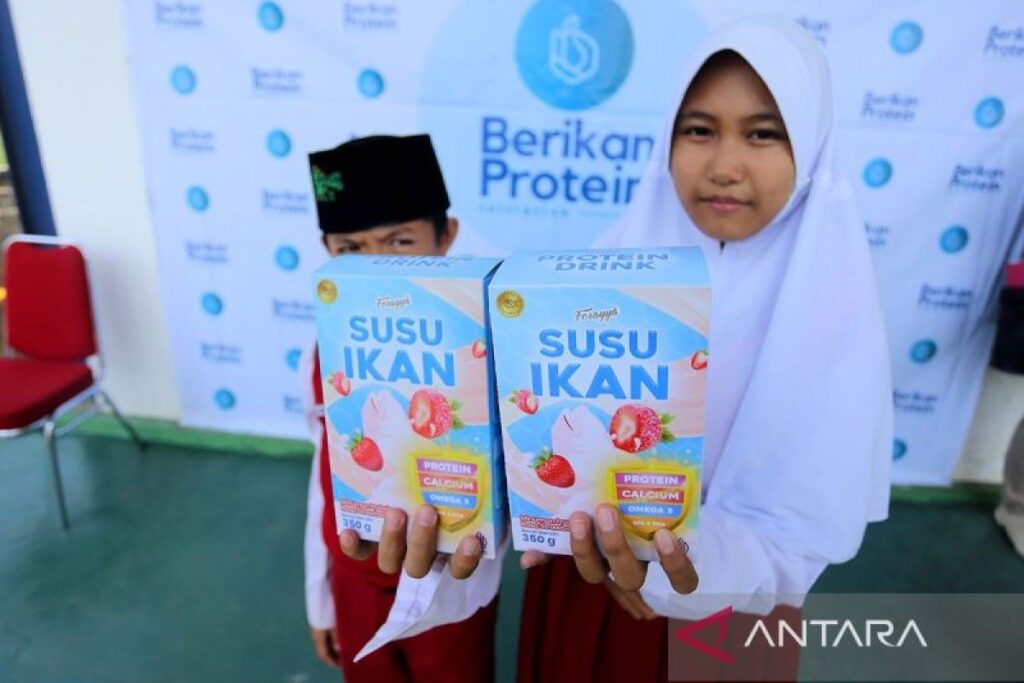 Proses pembuatan susu ikan