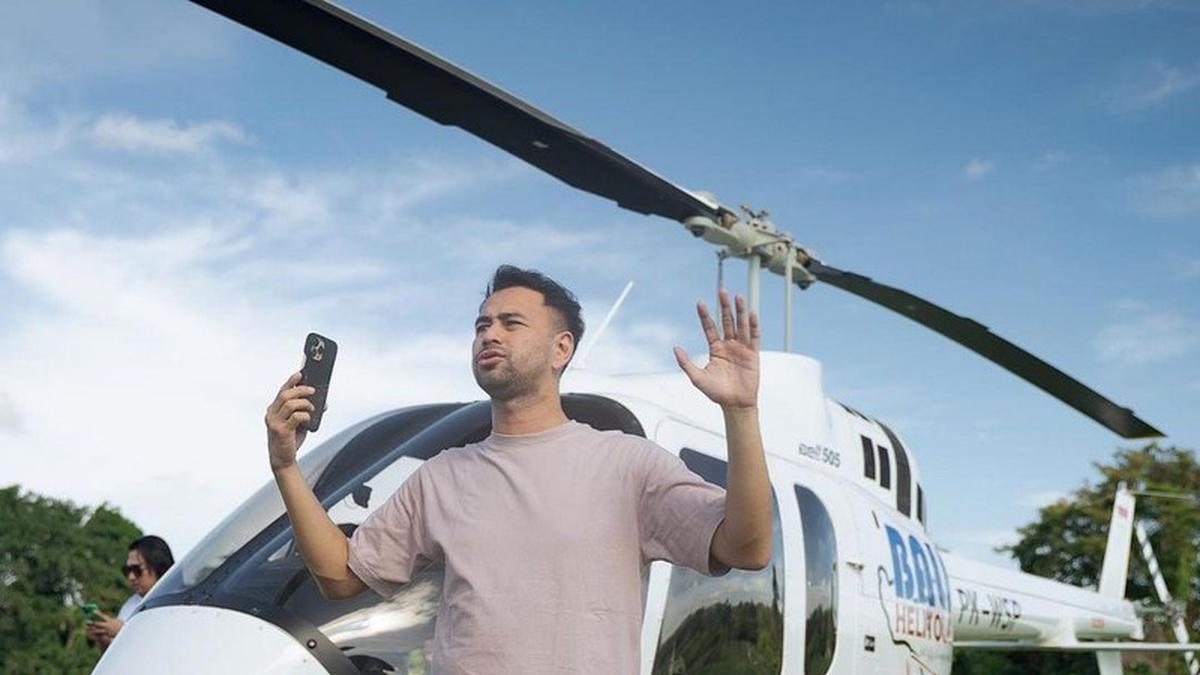 Raffi Ahmad Menyewa Helikopter untuk Menuju Sekolah Rafathar