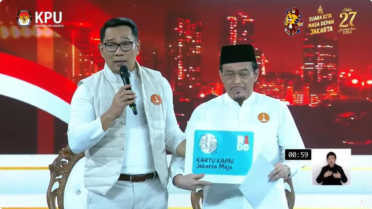 Ridwan Kamil Janjikan Lebih Banyak Co-Working dan Kopi Gratis untuk Gen Z di Debat Pilkada Jakarta