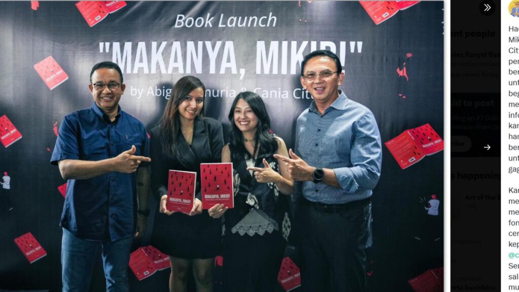 Gaya Kompak Ahok dan Anies Baswedan Hadiri Acara Peluncuran Buku