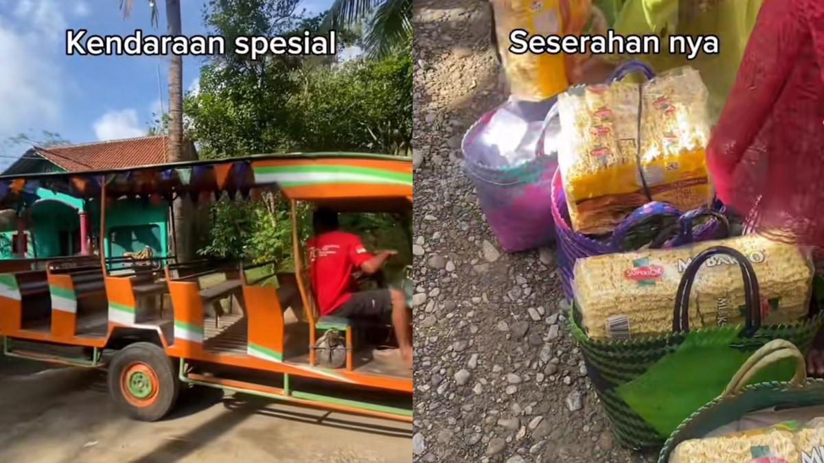 Perayaan pernikahan viral dihadiri oleh 4 ribu tamu yang diundang, para tamu dijemput dengan Odong-odong