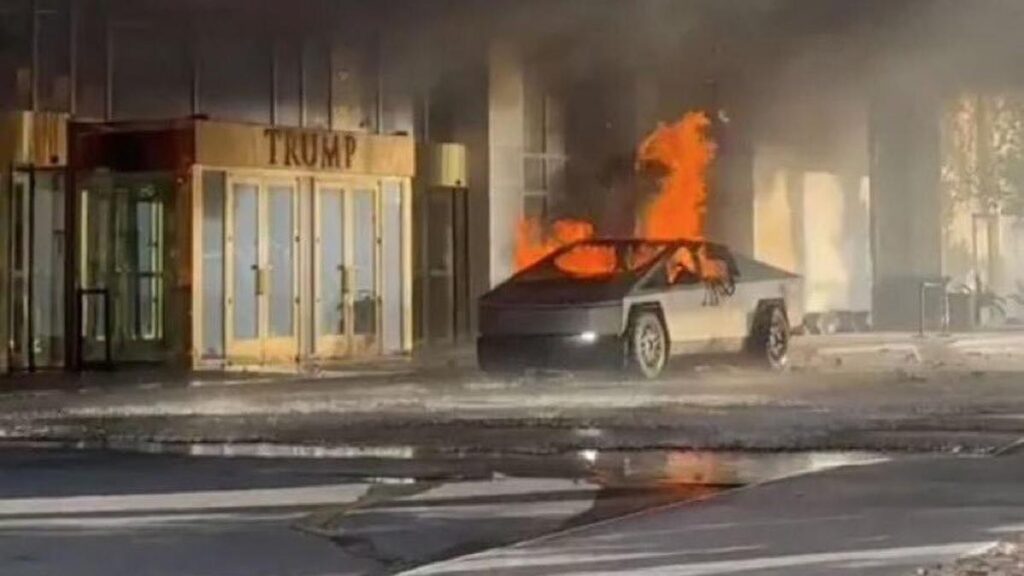 Tesla Cybertruck Meledak di Luar Trump Las Vegas Hotel, Begini Pernyataan Elon Musk