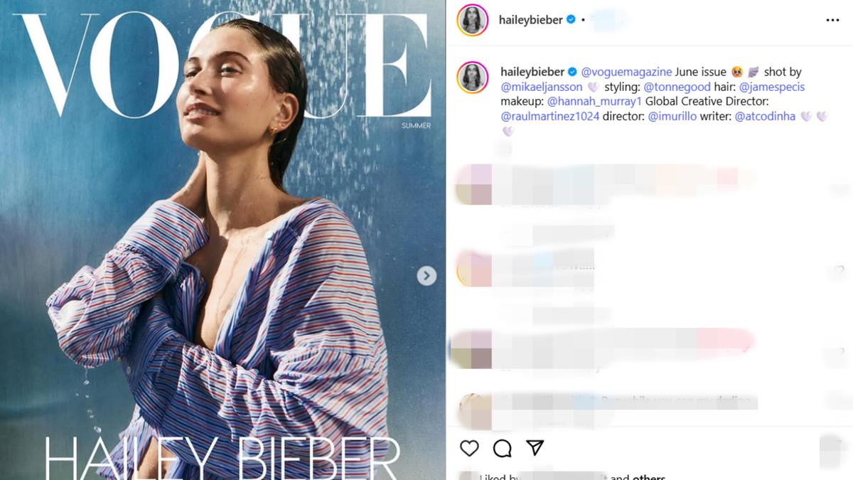 Gaya pemberani Hailey Bieber di sampul Vogue, Justin Bieber disemprotkan