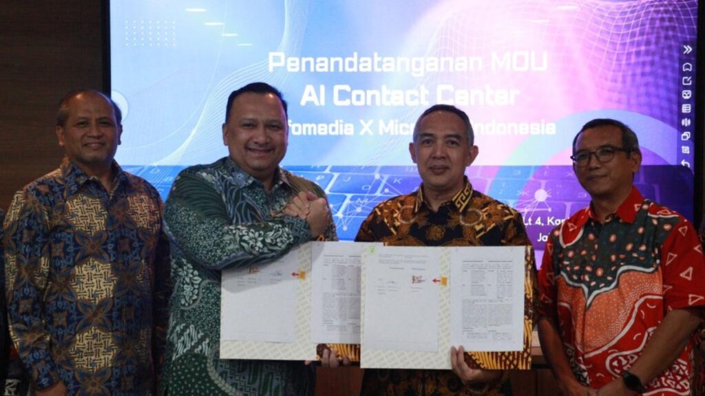 Memperkuat Layanan Pelanggan, Infomedia Menyerahkan Mitra Global Mengembangkan Pusat Kontak AI