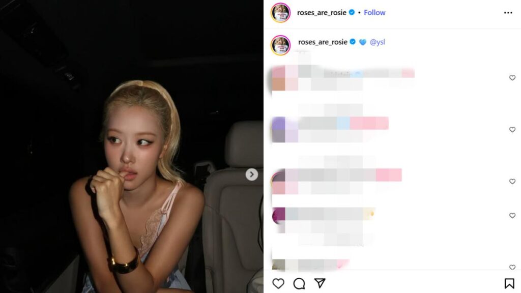 Gaya Berani Rose Blackpink Menggunakan Lingerie ke The YSL Show di Paris Fashion Week 2026