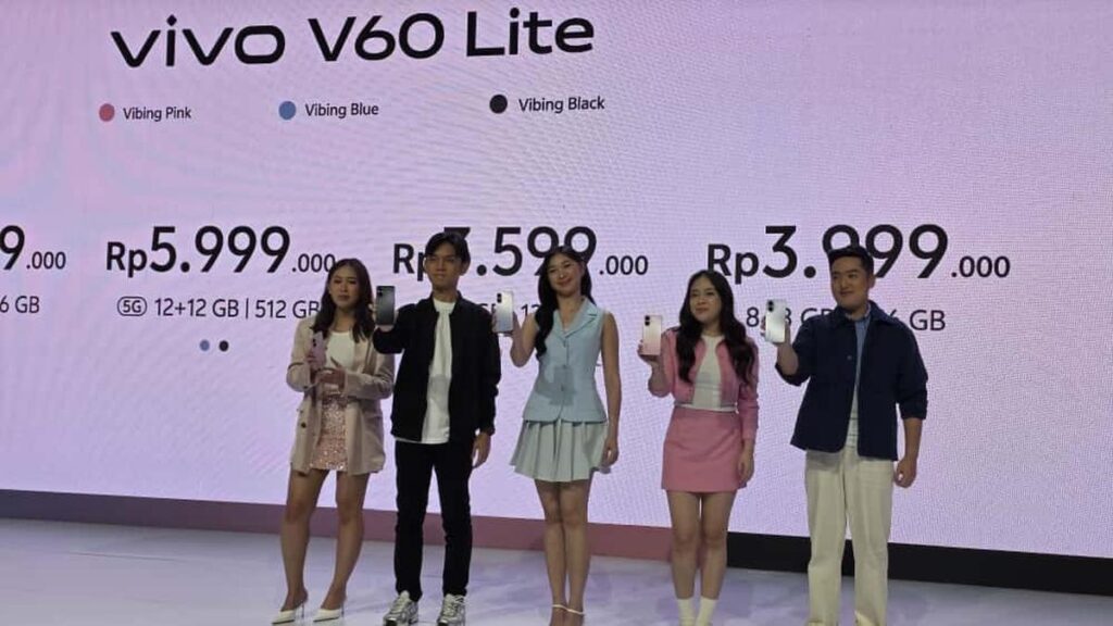 Vivo V60 Lite secara resmi diluncurkan di Indonesia, mengintip harga dan spesifikasi