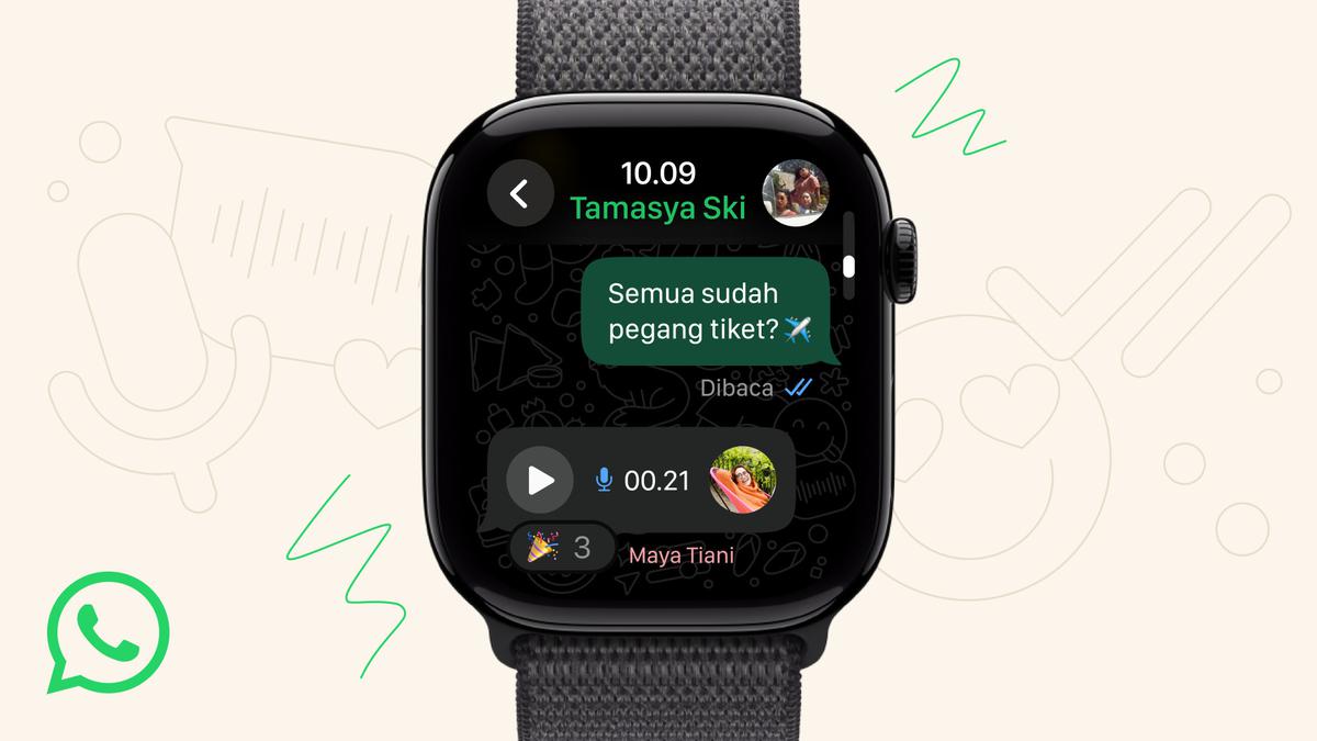 Aplikasi WhatsApp akhirnya tersedia di Apple Watch, berikut fitur-fiturnya
