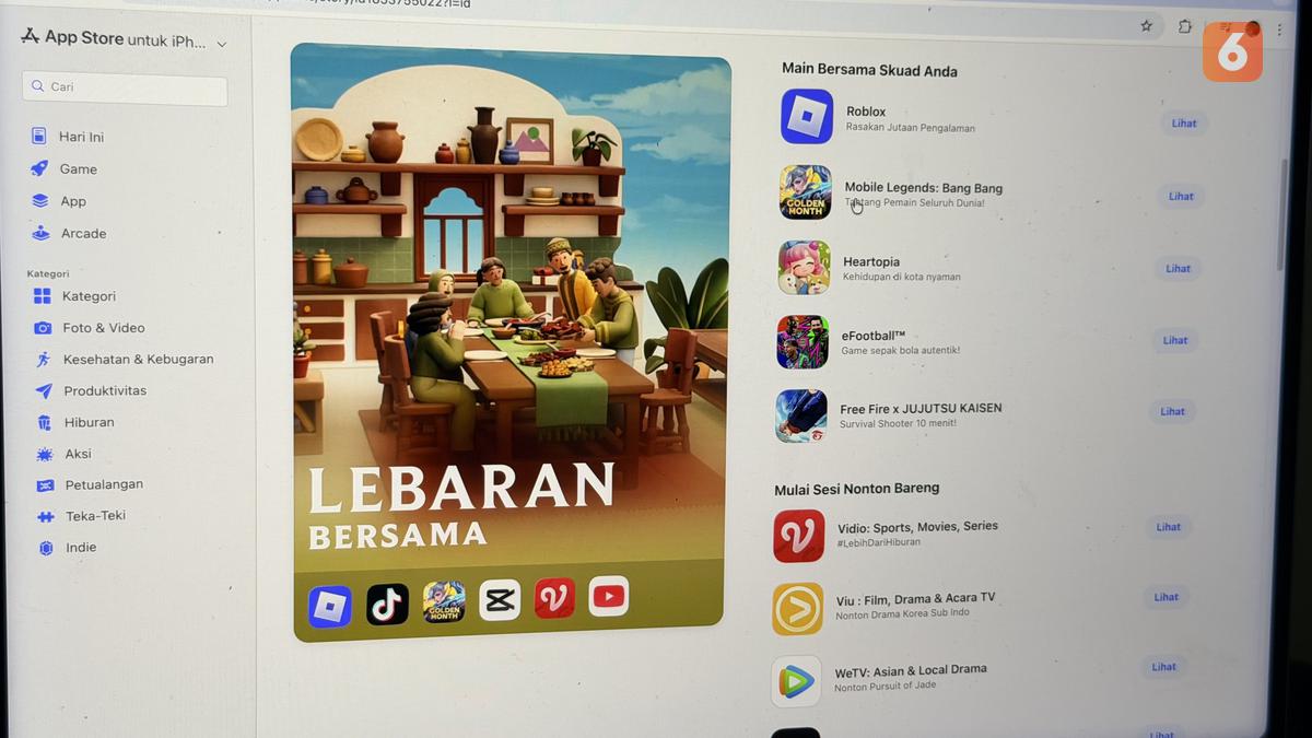 App Store Kurasi Aplikasi dan Game untuk Idul Fitri, dari Mobile Legends hingga Apple Music